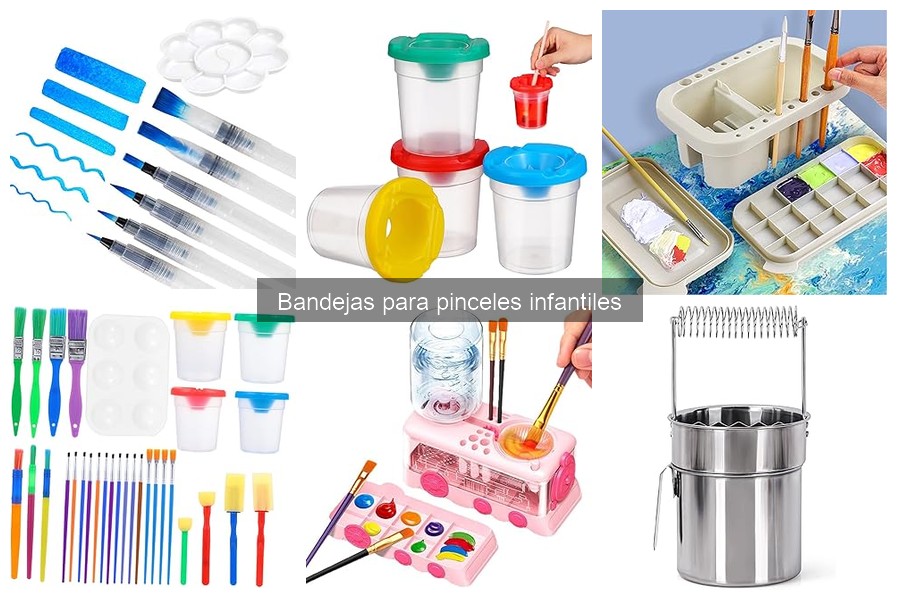 Mejores prácticas para usar bandejas de pinceles infantiles