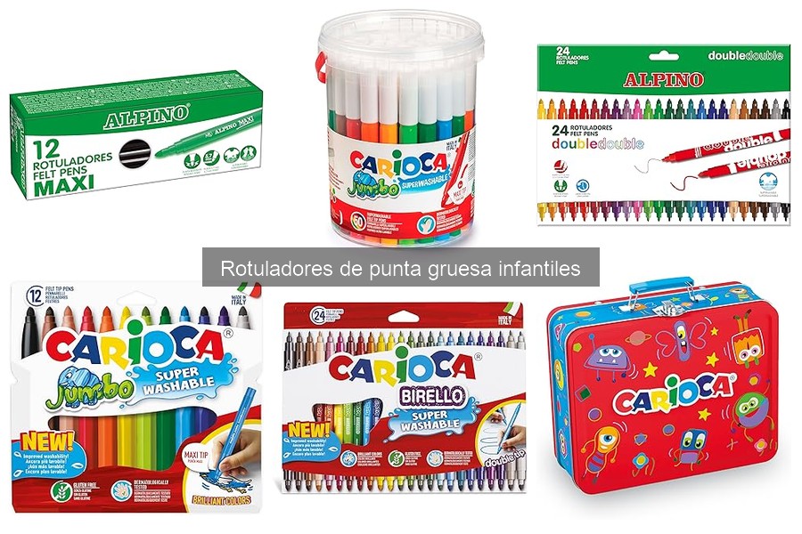 Mejores rotuladores de punta gruesa para manualidades infantiles