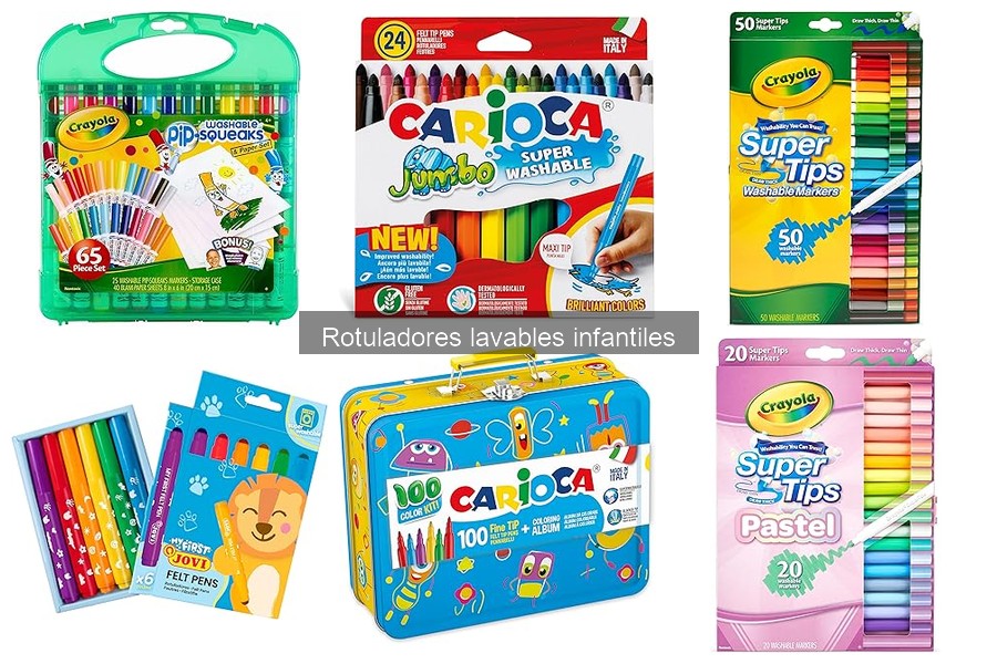 Mejores rotuladores lavables infantiles: comparativa 2023