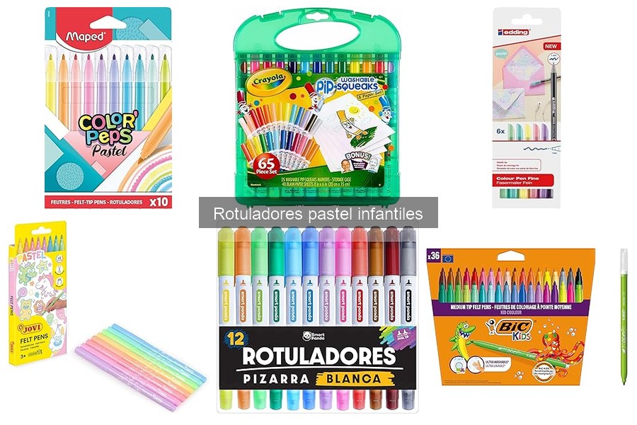 Mejores rotuladores pastel infantiles para colegios