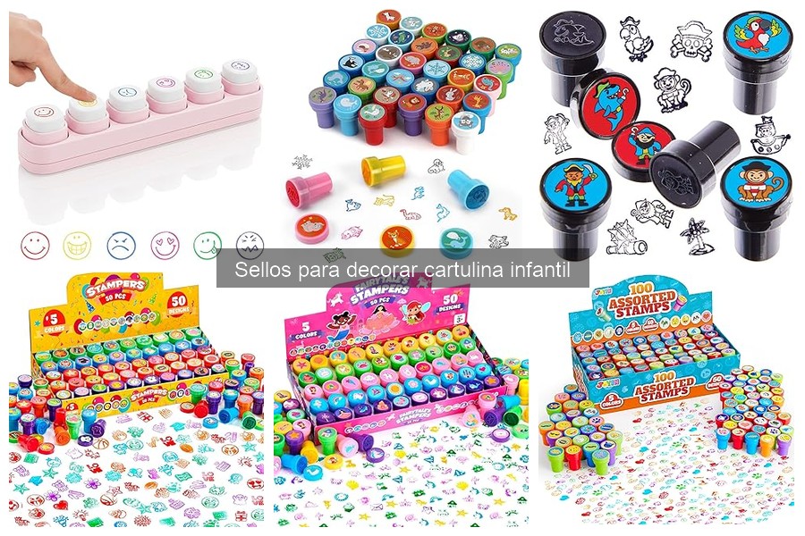 Mejores sellos para decorar cartulina infantil para principiantes