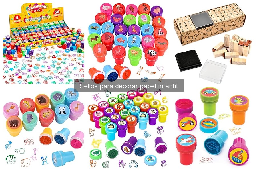 Mejores sellos para manualidades infantiles: guía de compra