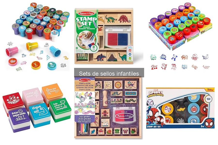 Mejores sets de sellos infantiles para manualidades creativas