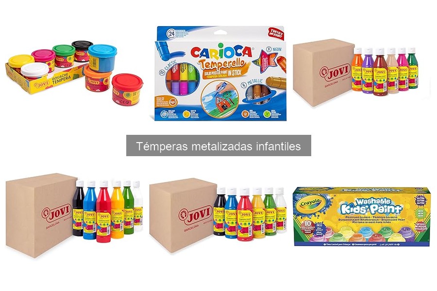 Mejores técnicas de mezcla con témperas metalizadas infantiles