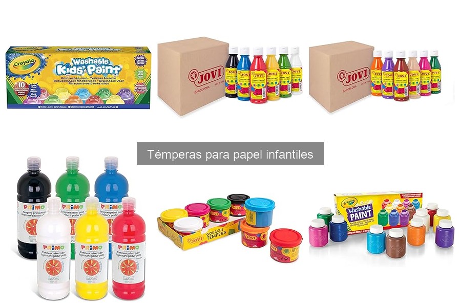 Mejores témperas para niños según la actividad manual