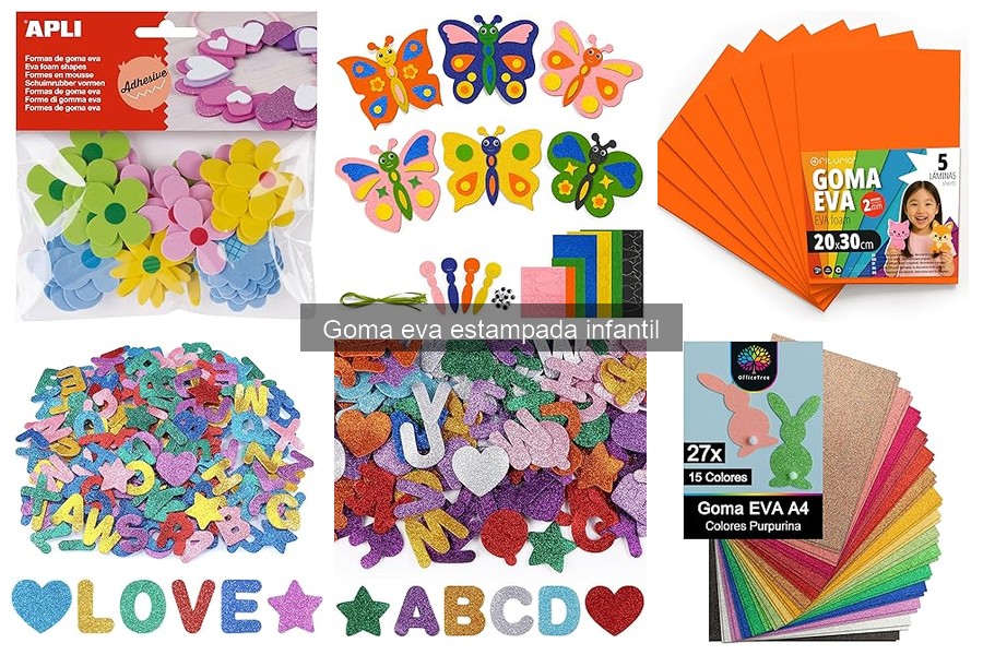 Mejores tiendas online para comprar goma eva estampada infantil