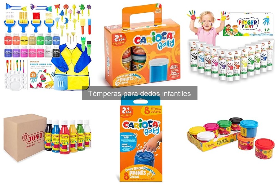 Mejores tiendas online para comprar témperas para dedos infantiles