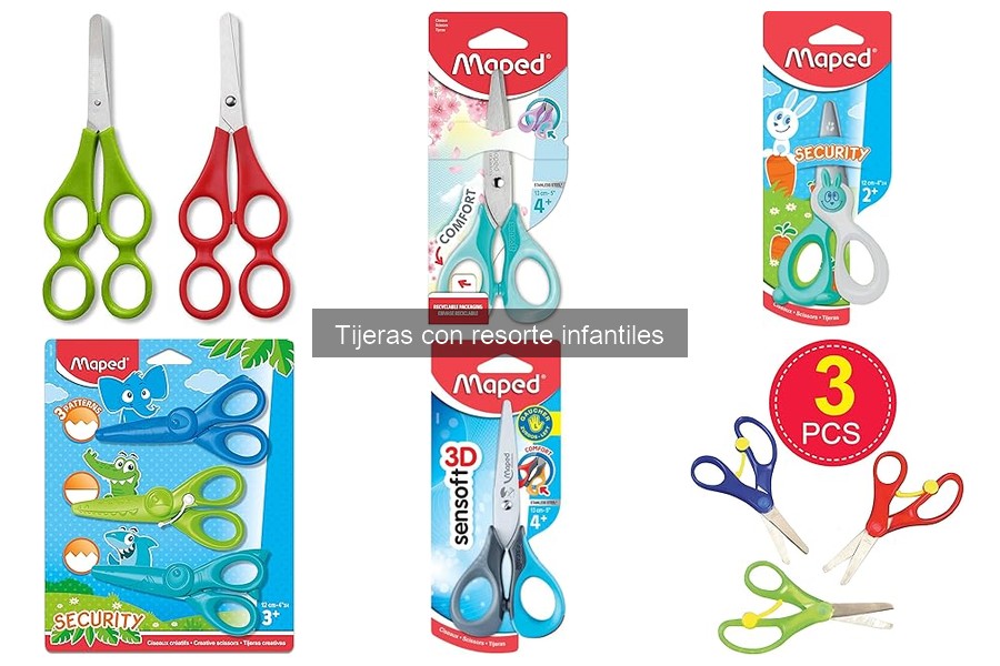 Mejores tijeras con resorte para niños de 5 a 8 años