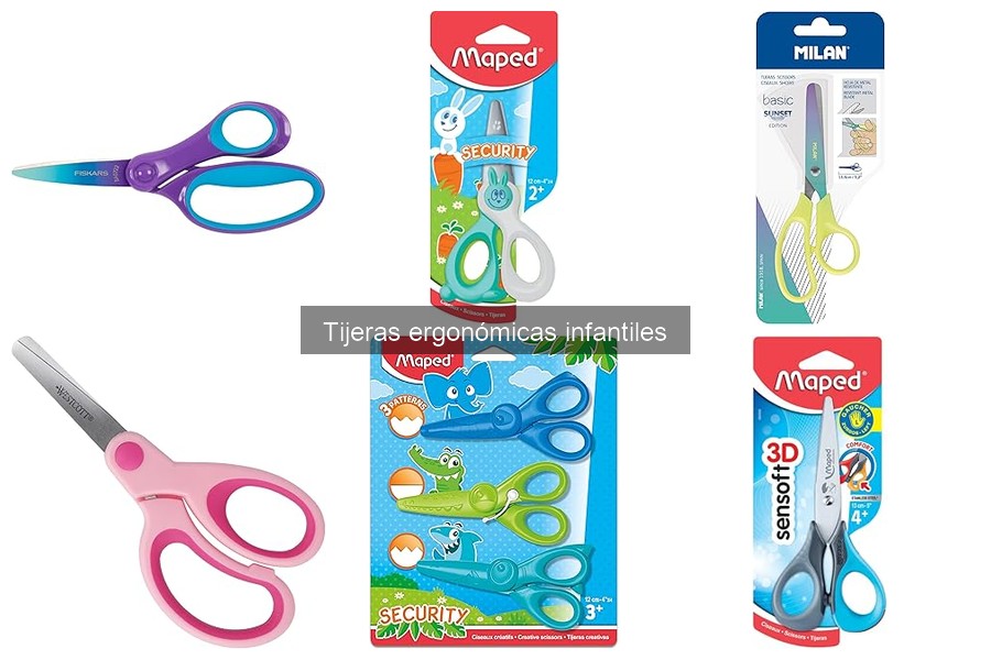 Mejores tijeras ergonómicas infantiles para colegios