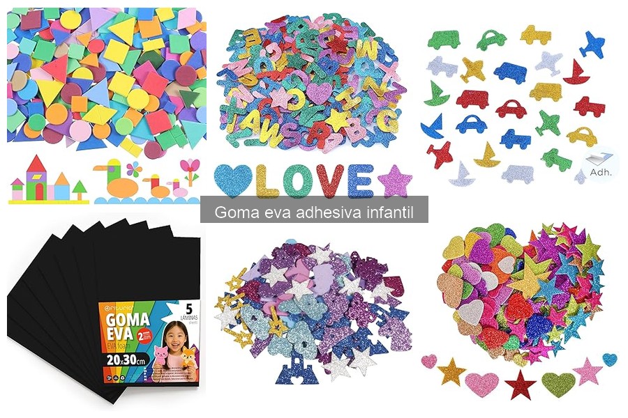 Mejores tipos de goma eva adhesiva para manualidades infantiles