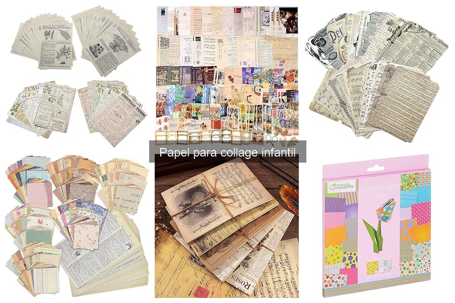 Mejores tipos de papel para collage infantil