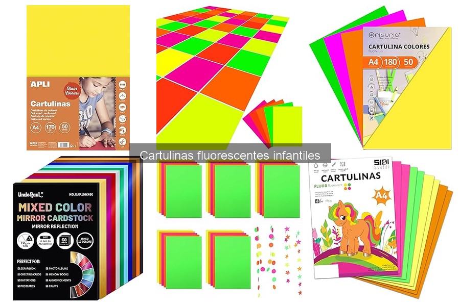 Ofertas en cartulinas fluorescentes para manualidades infantiles