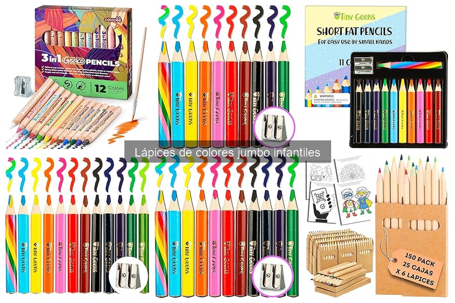 Ofertas y Descuentos en Lápices de Colores Jumbo para Niños