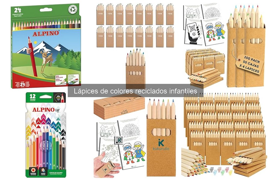 Ofertas y precios de lápices de colores reciclados infantiles