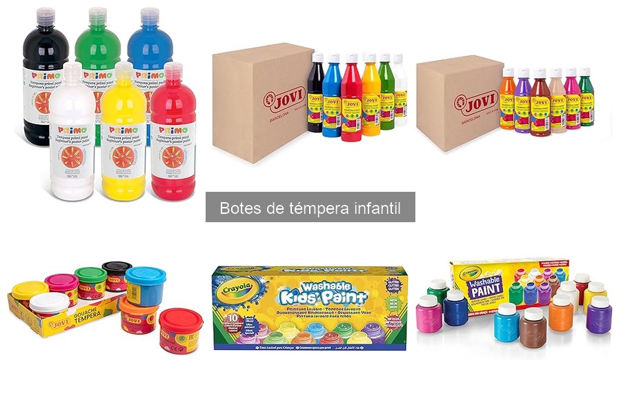 Opiniones sobre botes de témpera infantil: comparativa y experiencias