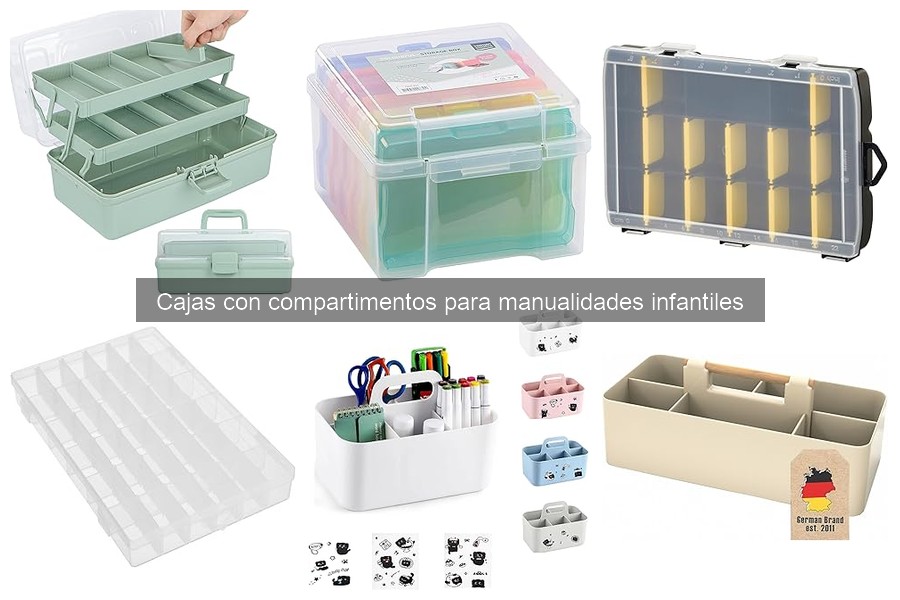 Opiniones sobre cajas con compartimentos para manualidades infantiles