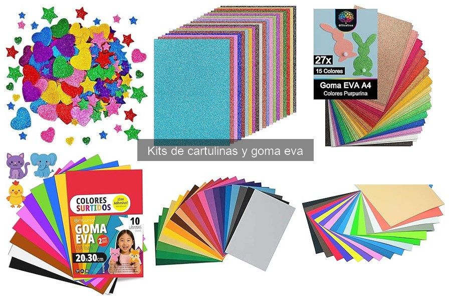 Opiniones sobre los mejores kits de cartulinas y goma eva