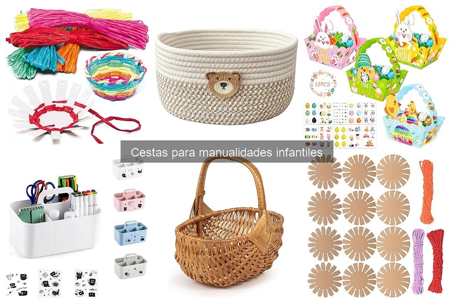 Personaliza cestas para manualidades infantiles fácilmente