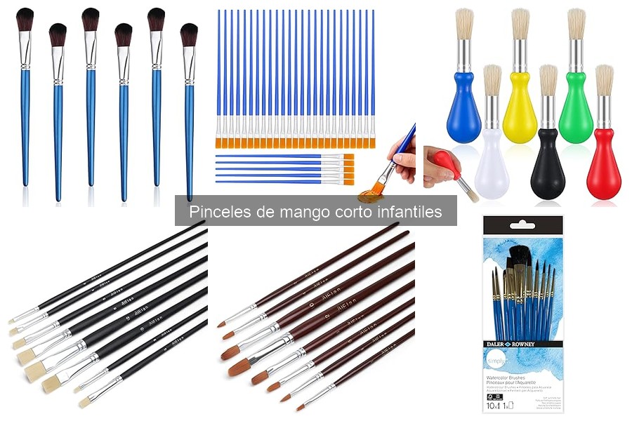 Pinceles de Mango Corto Infantiles: Características y Beneficios