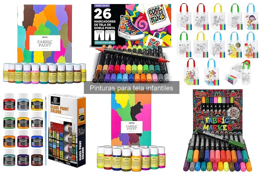 Pinturas para tela infantiles no tóxicas y seguras