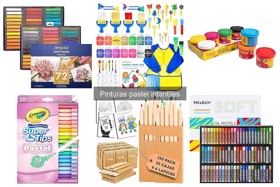 Pinturas pastel infantiles: características y usos