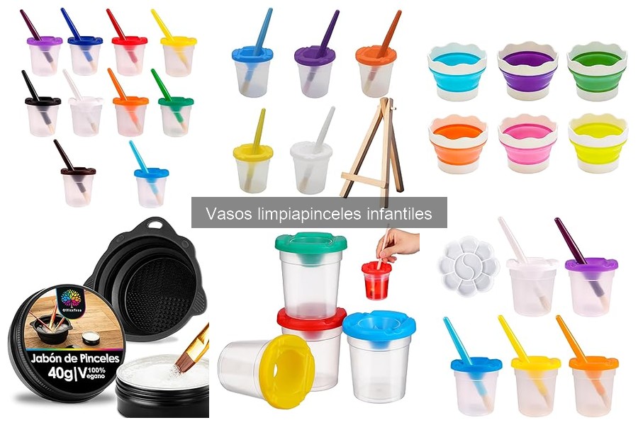 Precio promedio de vasos limpiapinceles infantiles en 2023