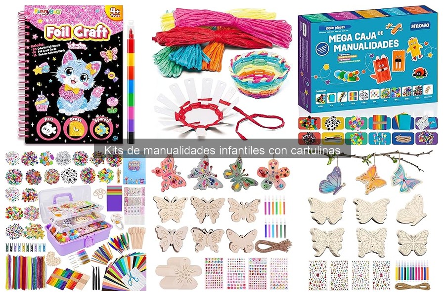 Precios promedio de kits de manualidades infantiles con cartulinas