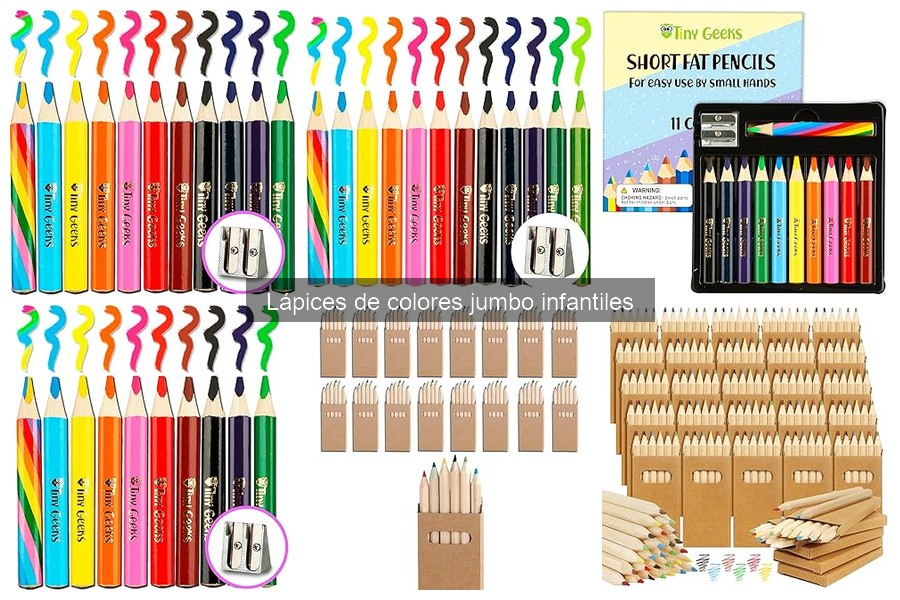 Preguntas frecuentes sobre lápices de colores jumbo infantiles
