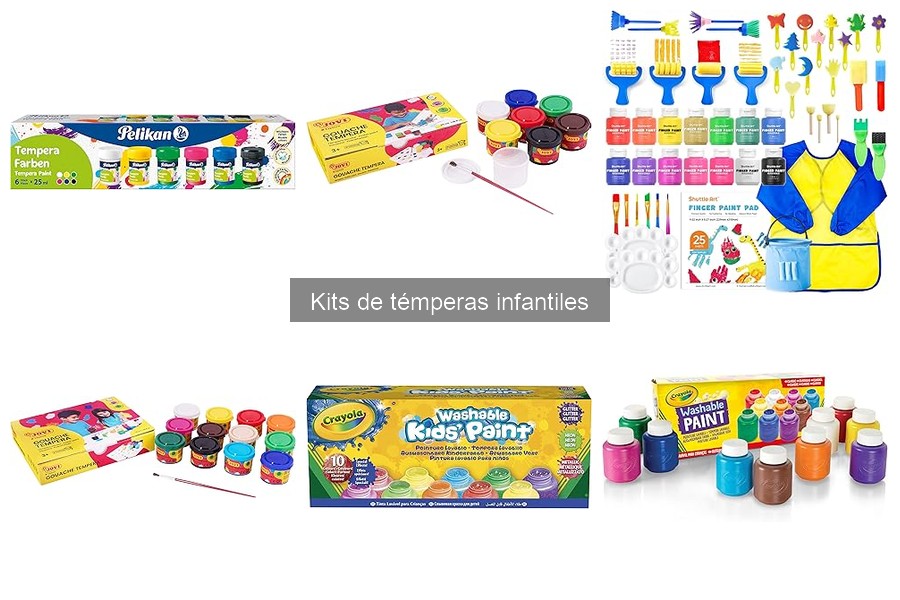 Problemas comunes al usar kits de témperas infantiles