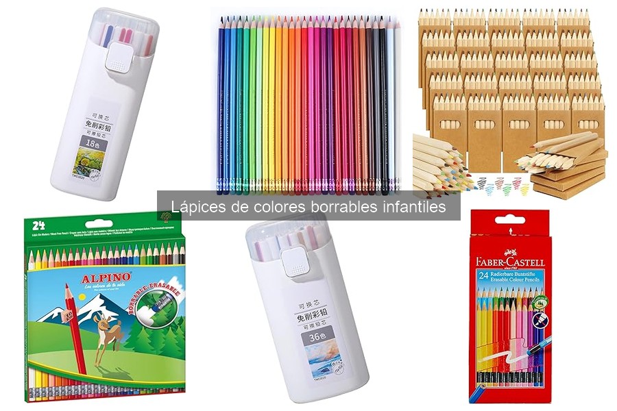 Problemas comunes al usar lápices de colores borrables infantiles
