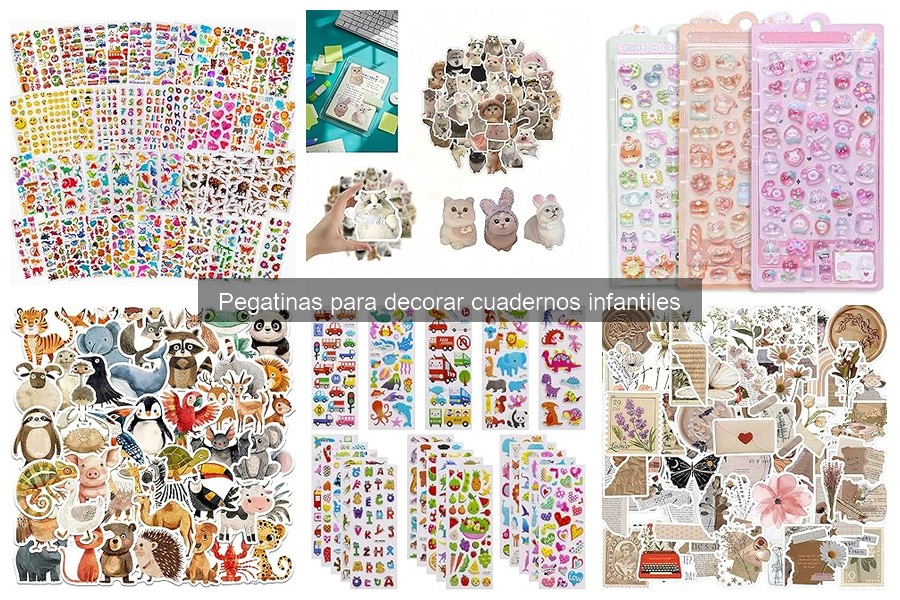 Problemas comunes al usar pegatinas en cuadernos infantiles