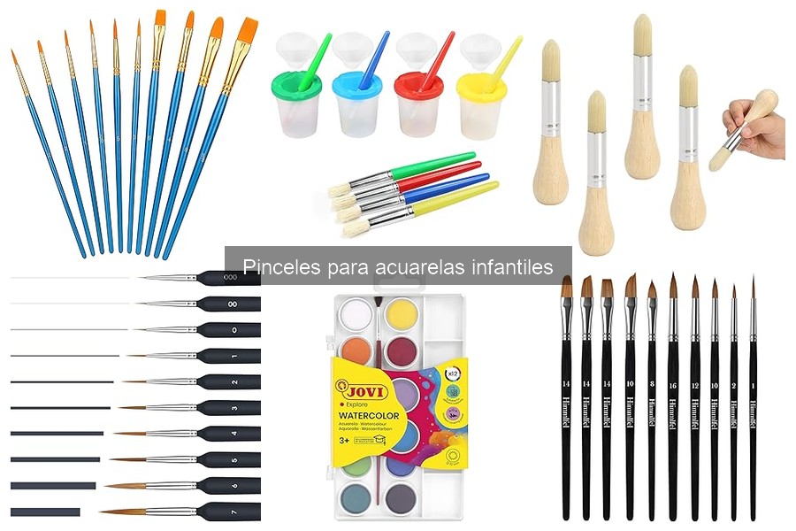 Problemas comunes al usar pinceles de acuarela con niños