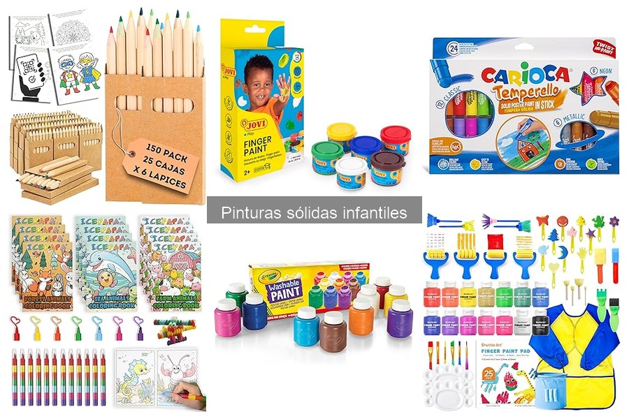 Problemas comunes al usar pinturas sólidas infantiles