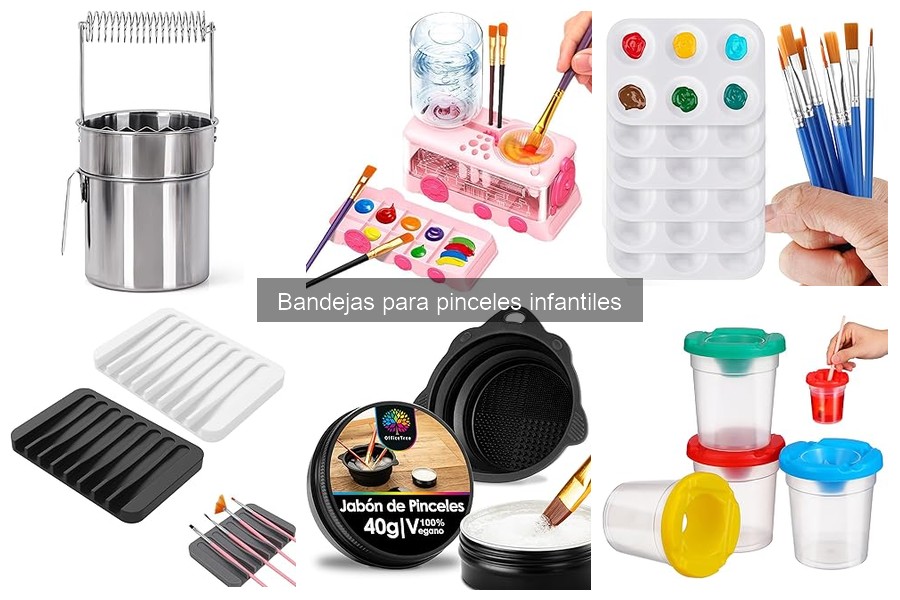 Problemas comunes con bandejas para pinceles infantiles