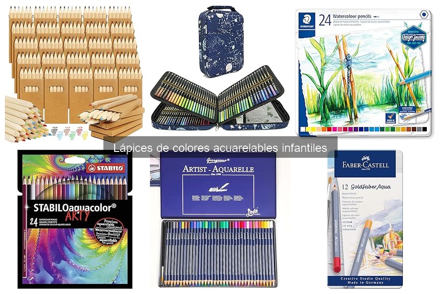Problemas comunes con lápices de colores acuarelables infantiles