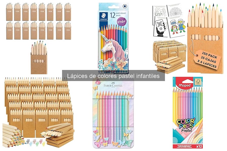 Problemas comunes con lápices de colores pastel infantiles