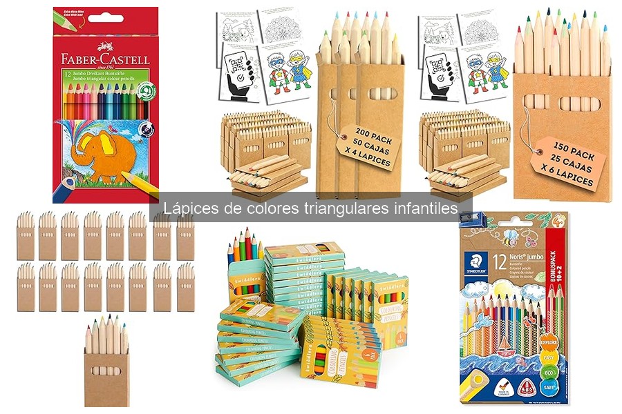 Problemas comunes con lápices de colores triangulares infantiles