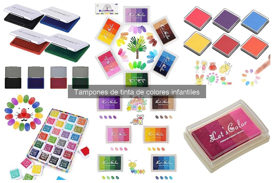 Problemas comunes con tampones de tinta de colores infantiles