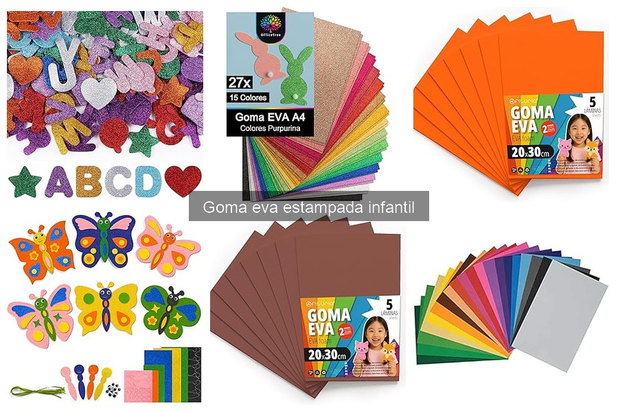 Proyectos creativos con goma eva estampada para niños