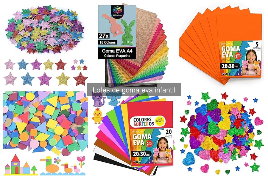 Proyectos de reciclaje creativos con goma eva infantil