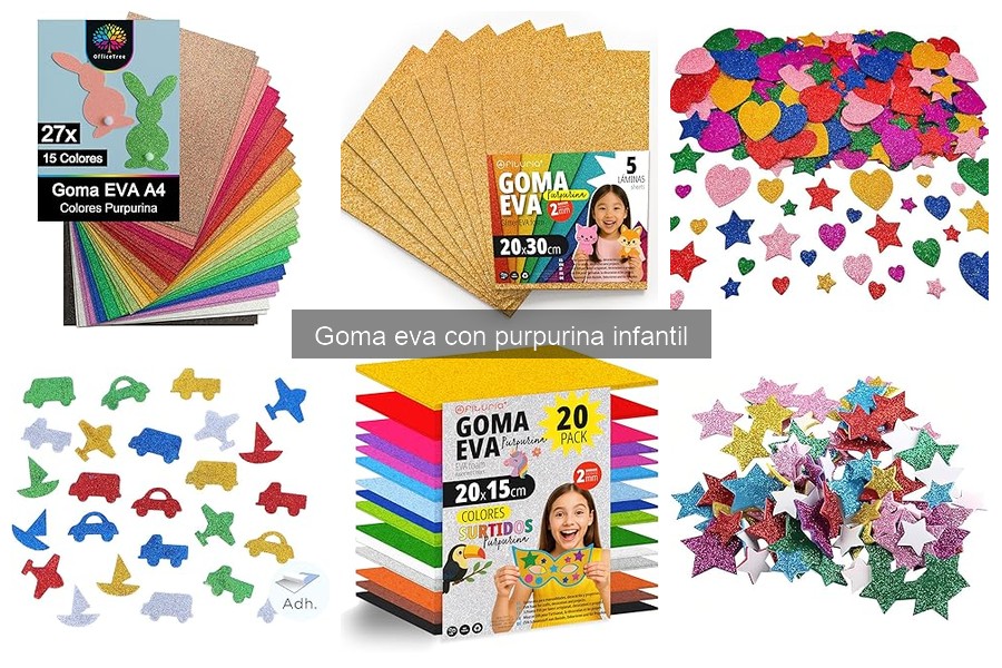 ¿Qué es la goma eva con purpurina infantil? Usos y características