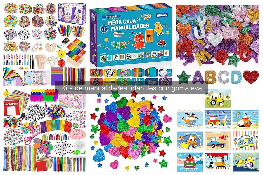 ¿Qué incluye un kit de manualidades con goma eva?