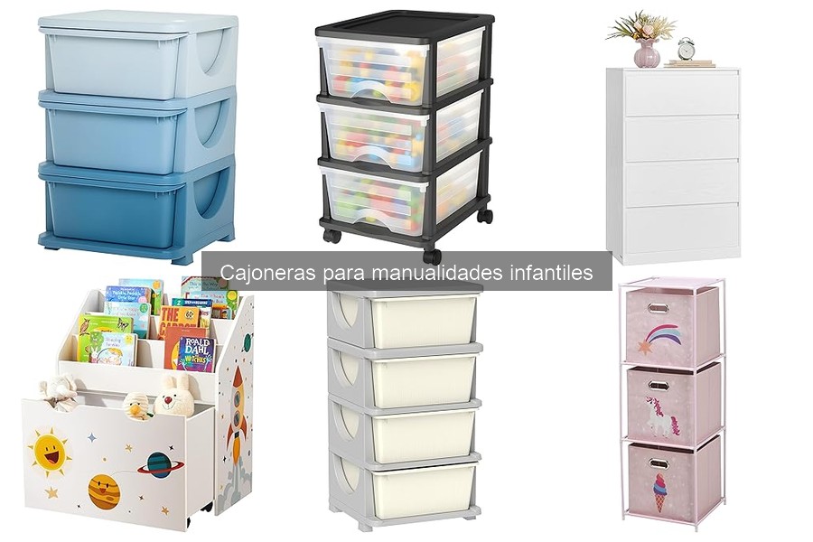 ¿Qué son las cajoneras para manualidades infantiles?