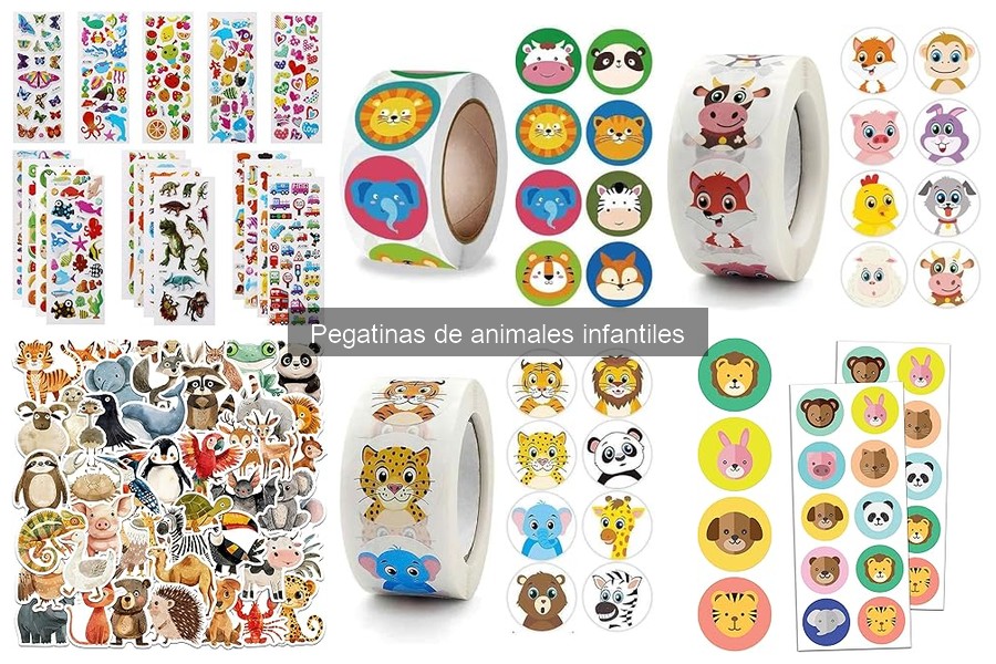 Qué son las pegatinas de animales infantiles y sus usos