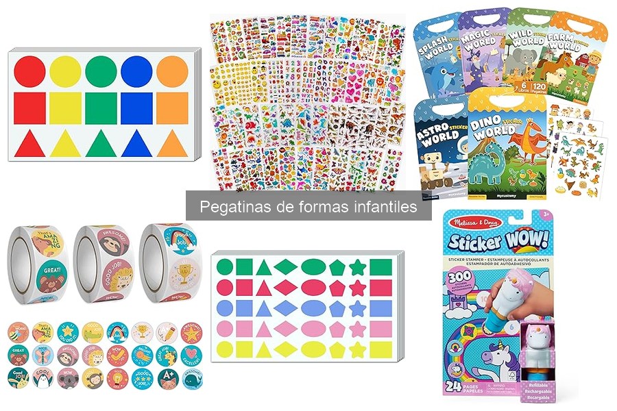 ¿Qué son las pegatinas de formas infantiles? Guía para manualidades