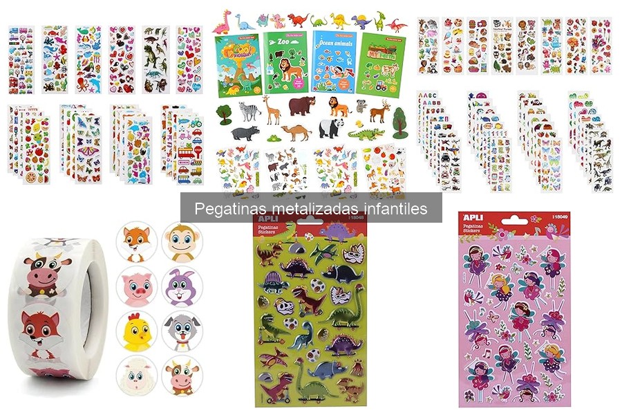 ¿Qué son las pegatinas metalizadas infantiles?