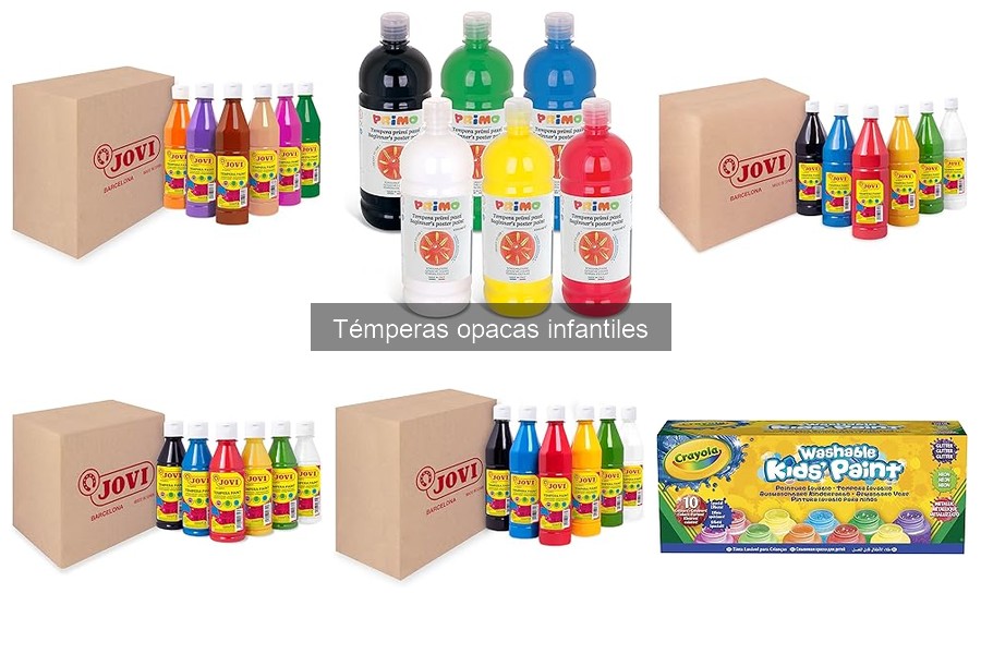 ¿Qué son las témperas opacas infantiles? Explicación y usos