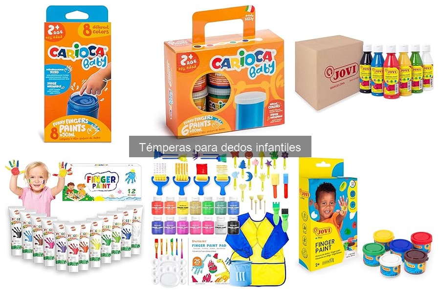 ¿Qué son las témperas para dedos infantiles? Guía completa