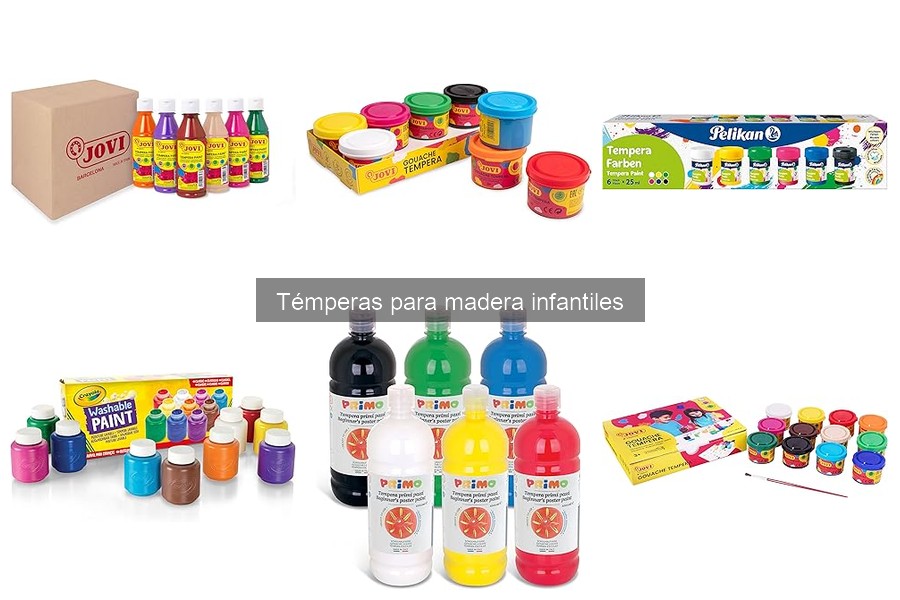 ¿Qué son las témperas para madera infantiles? Definición y usos