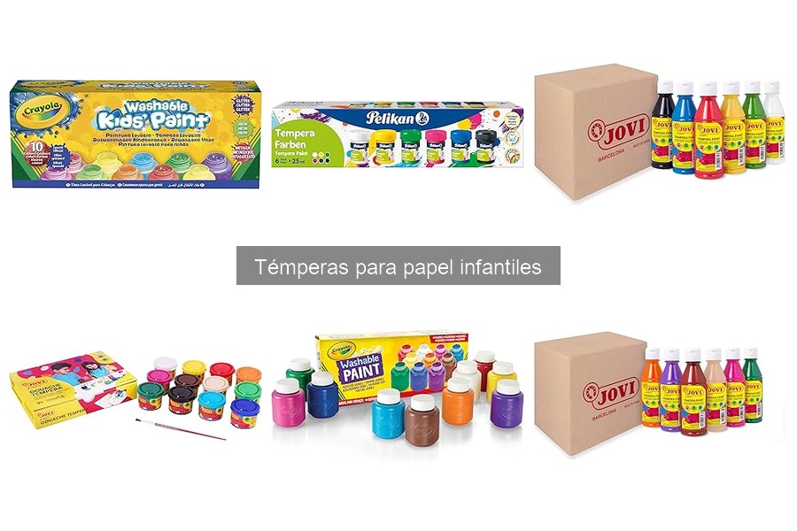 ¿Qué son las témperas para papel infantiles? Guía completa